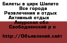 Билеты в цирк Шапито. - Все города Развлечения и отдых » Активный отдых   . Амурская обл.,Свободненский р-н